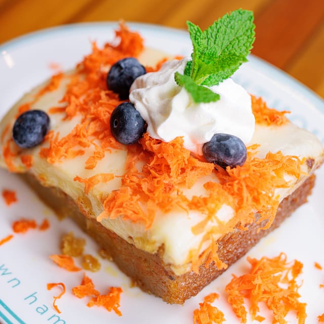 CARROT CAKE.
