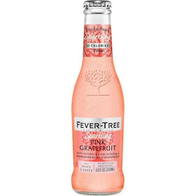 SPARKLING PINK GRAPE FRUIT FEVER TREE.