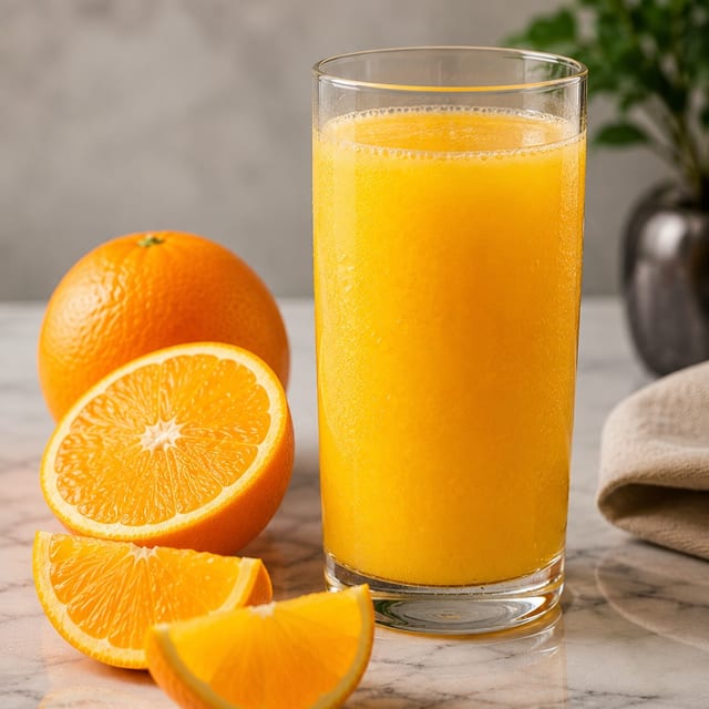 FRESH SQUEEZE ORANGE JUICE.